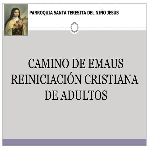 Camino de emaus tema 1 v2