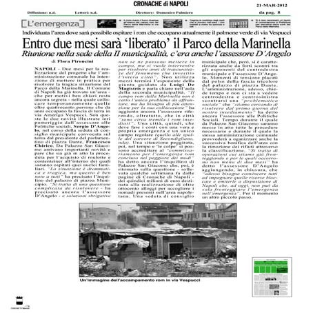 Entro due mesi il campo rom sarà liberato