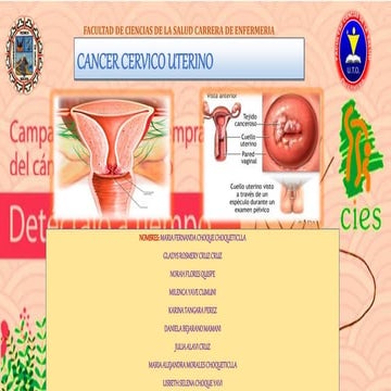 CANCER CERVICO UTERINO EN MUJERES QUE SE AUTOMEDICAN