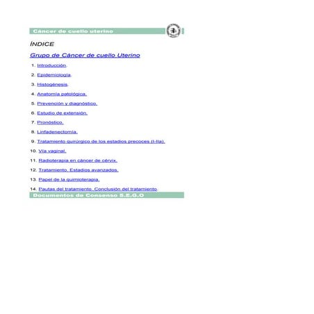 Cancer cuello uterino