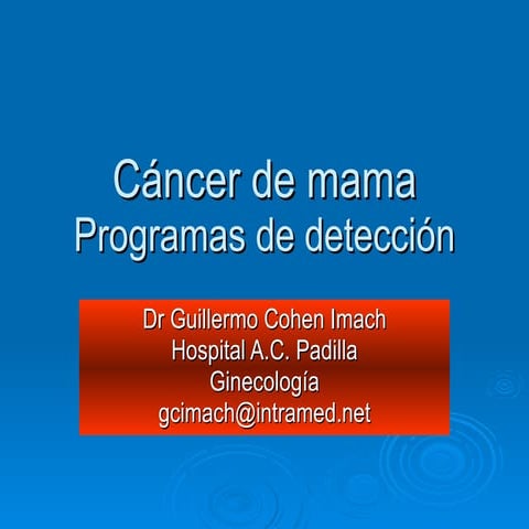 Cancer de mama voluntariado