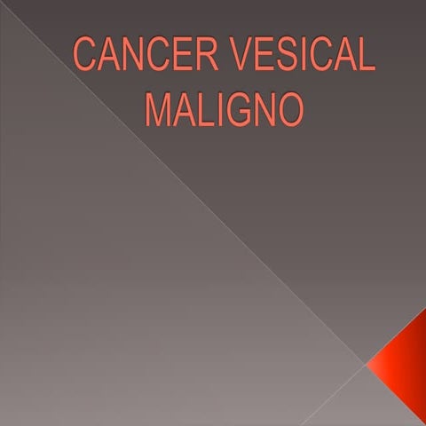 Cancer vesical