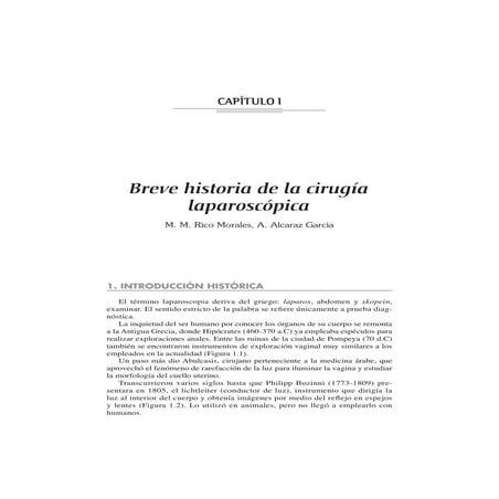 Breve historia de la cirugía laparoscópica