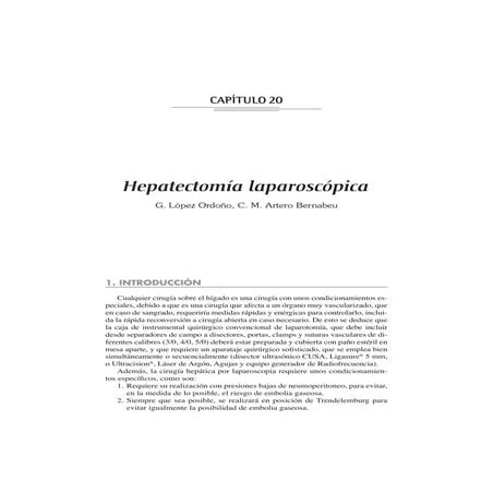 Hepatectomía laparoscópica