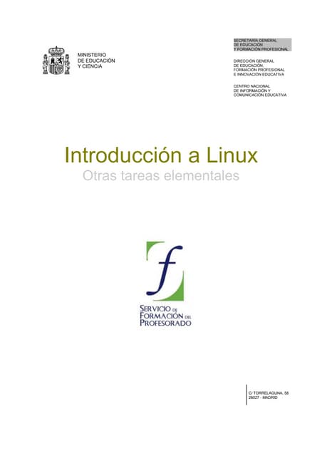 Cap09. Introducción a Linux Otras tareas elementales