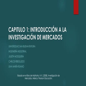 Capitulo 1 y 2- Malhotra