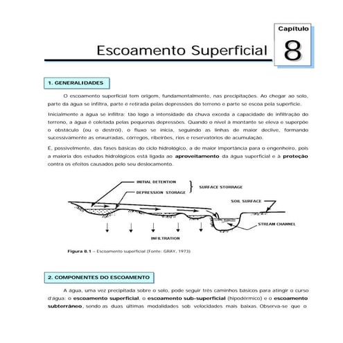 Apostila de Hidrologia (Profa. Ticiana Studart) - Capítulo 8: Escoamento Supe...