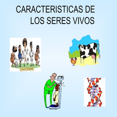 CARACTERISTICAS DE LOS SERES VIVOS