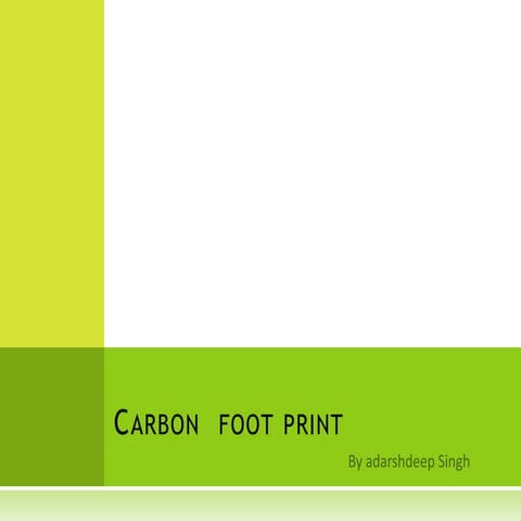 Carbon  foot print.ppt