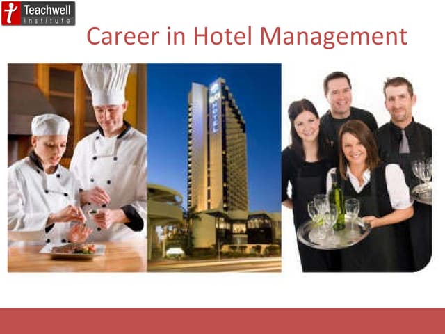 Career in hotel management