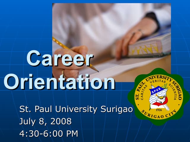 Career orientation