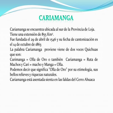 Cariamangas