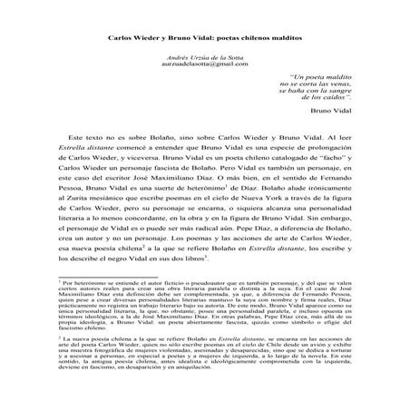 Carlos wieder y bruno vidal   poetas chilenos malditos (corregido)