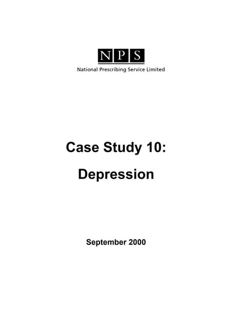 Case study-10-depression