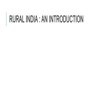 Rural India 