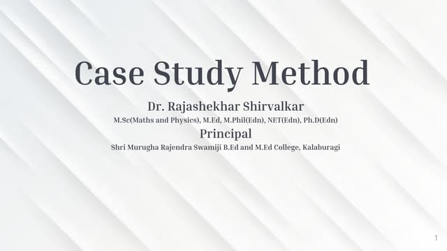 Case study method
