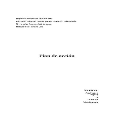 caso practico, plan de acción 
