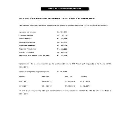 Casos practicos nº 10 al 15