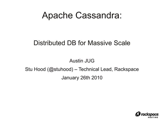 Cassandra Talk: Austin JUG