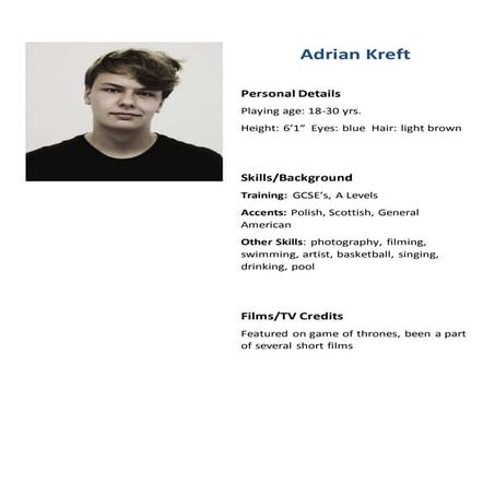 Casting cvs  adrian