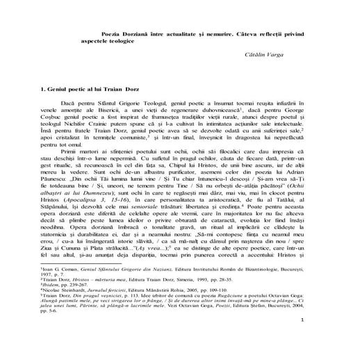 Catalin varga   poezia dorziana intre actualitate si nemurire - iisus biruitorul