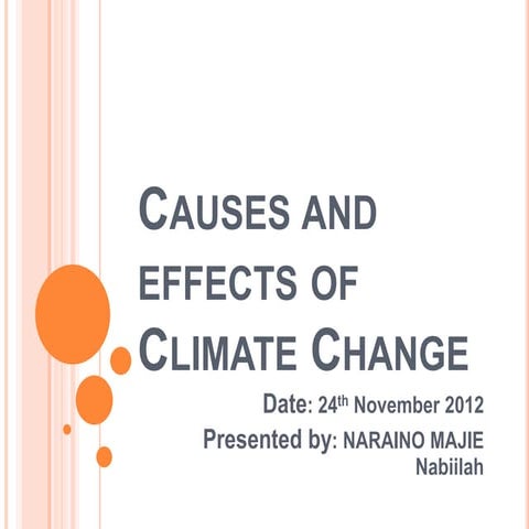 Causes and effects of climate change