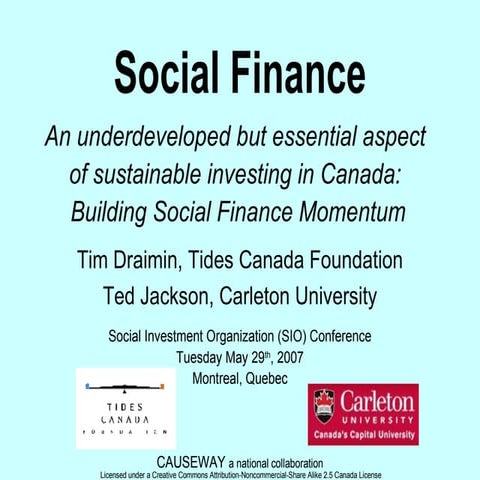 Causeway - SIO Presentation - 070529