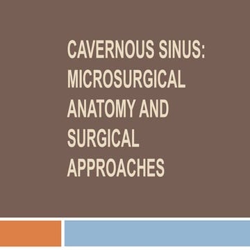Cavernous sinus
