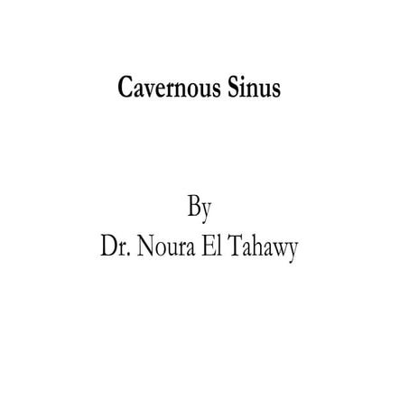 Cavernous sinus anatomy 