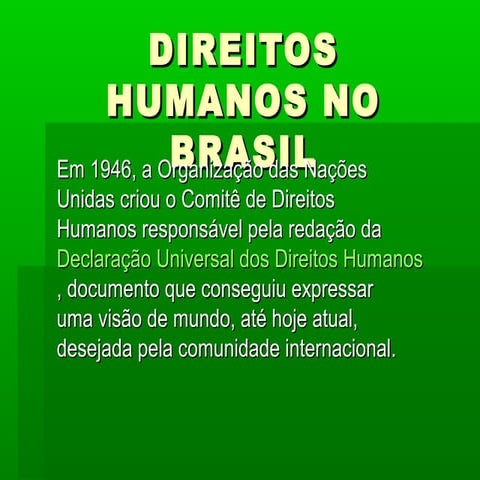 História dos Direitos Humanos