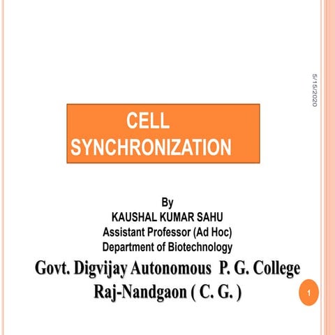Cell synchronization
