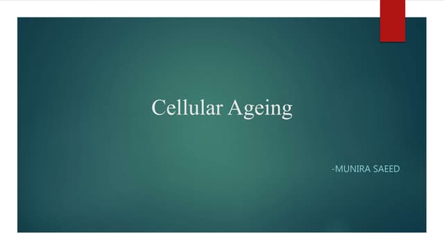 Cellular ageing