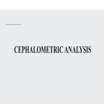 Cephalometrics analysis in orthodontics.pptx