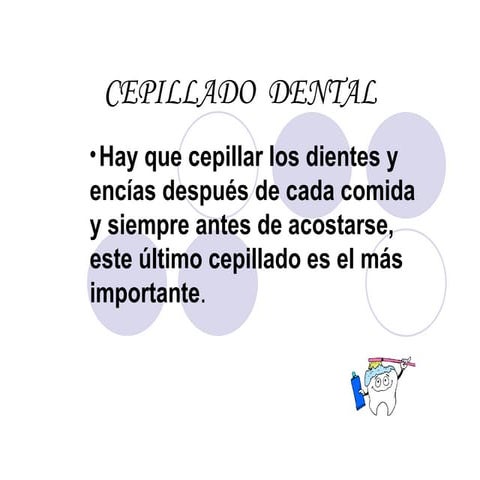Cepillado  dental power point