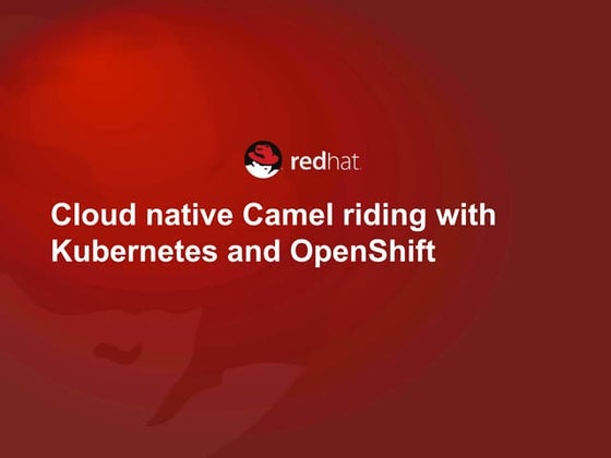 Cloud Native Camel Riding