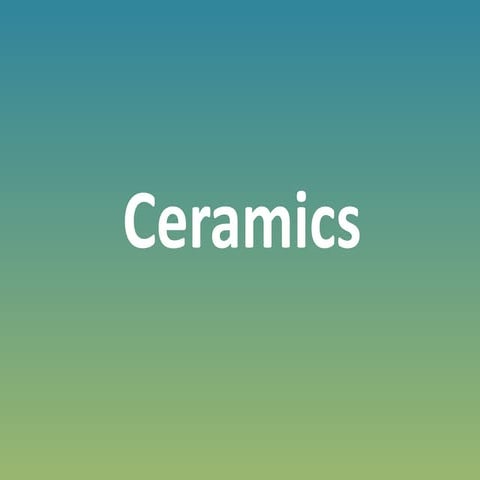 Ceramics Intro (7th)