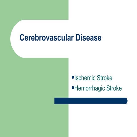 Cerebrovascular Disease