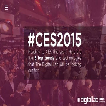Preview of CES 2015