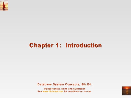 Database Systems Concepts, 5th Ed