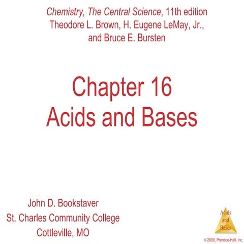 AP Chemistry Chapter 16 Outline