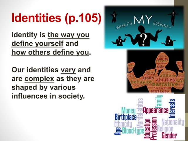 Ch 4 - Factors Shaping Identity