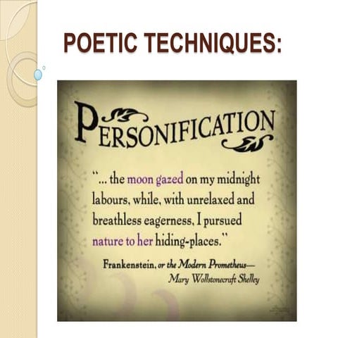 Personification in Poetry Presentation