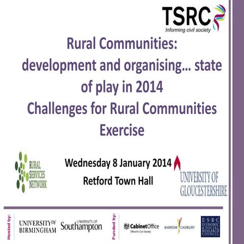 Challenges for rural communities 8 1 14