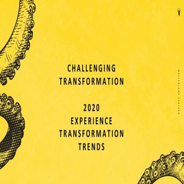 2020 Experience Transforming Trends
