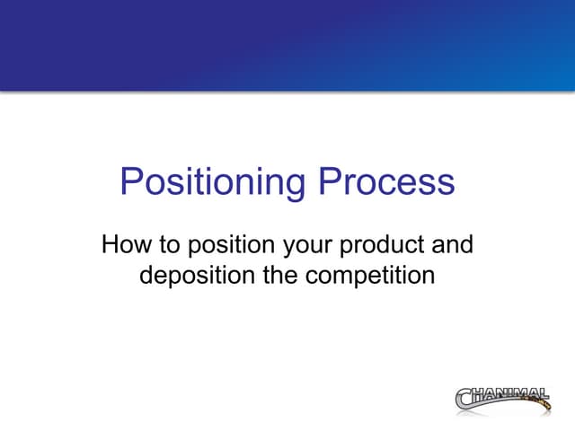 Chanimal Positioning Process   Rev2