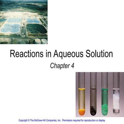 Reactions in Aqueous Solutions   Reactions in Aqueous Solutio