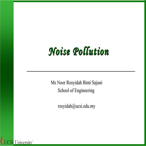 Noise Pollution