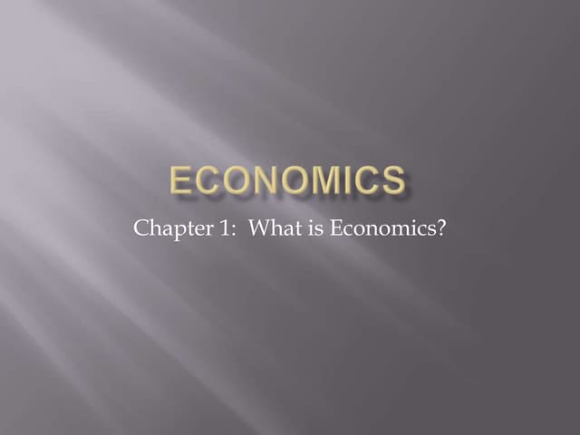 Chapter 1 - Econ