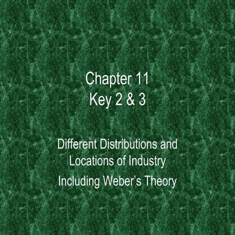 Chapter 11 key 2 & 3