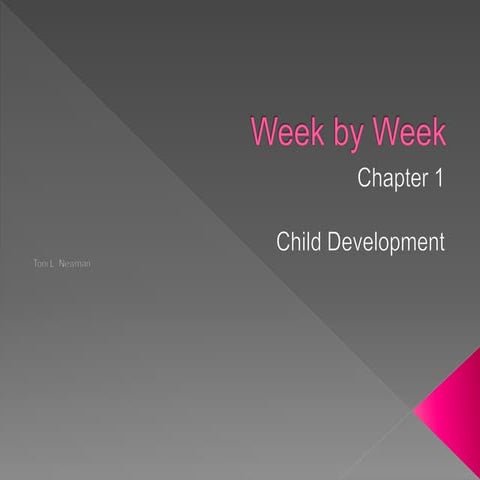 Chapter 1 week by week